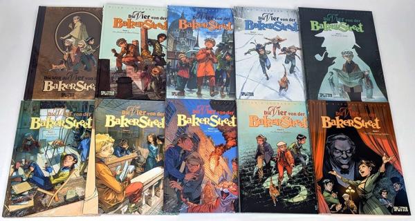 Die Vier von der Baker Street Band 1-9 plus Sonderband, in OVP - Splitter