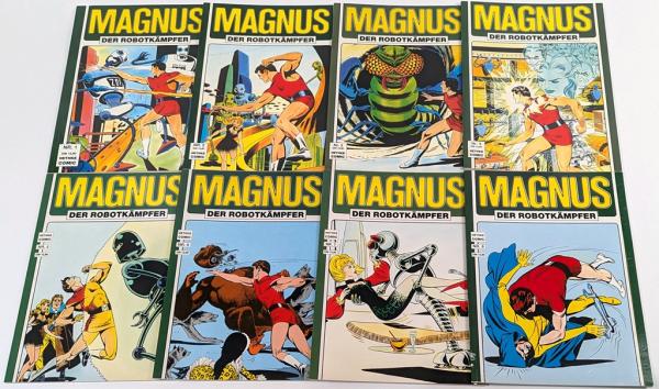 Magnus der Robotkämpfer Band 1-8, Hethke Verlag