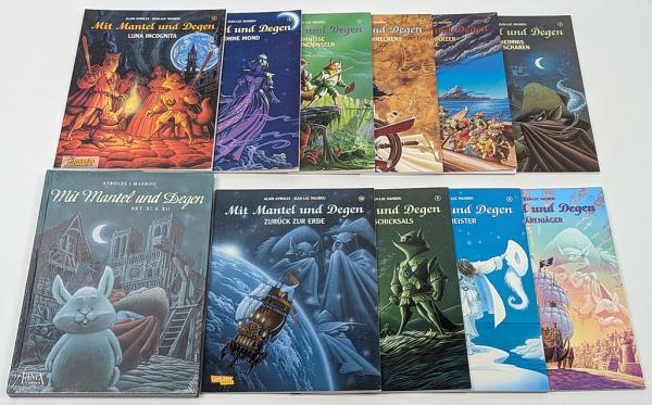 Mantel und Degen - Band 1- 12, alle 1. Auflage - Carlsen Verlag