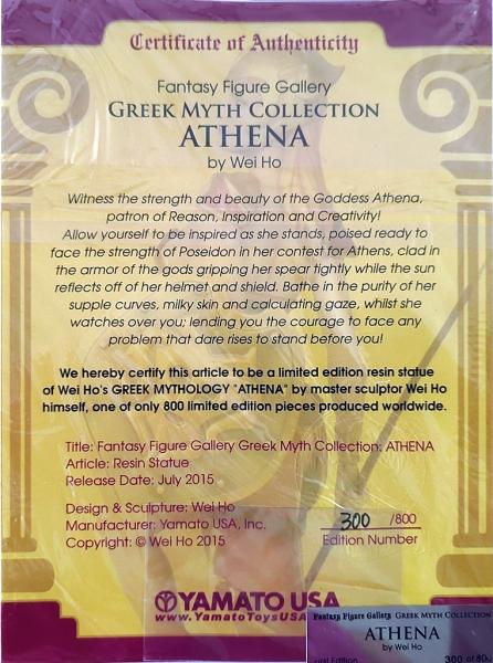 Yamato Fantasy Figure Gallery Greek Myth Athena 1/6 Statue Wei Ho OVP 351028