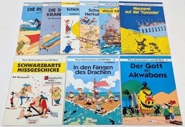 Pirat Schwarzbart 1-9 komplett, Z: 1 Feest Verlag